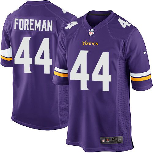 Men Minnesota Vikings #44 Chuck Foreman Nike Purple Game NFL Jersey->minnesota vikings->NFL Jersey